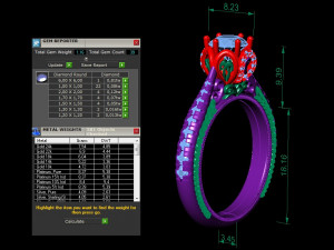 engagement ring high detail 3D Принт Модель