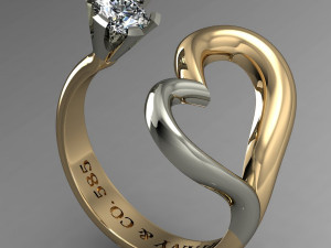 engagement ring 3D Принт Модель