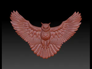 fashion neckless owl with gem 3D Print Model