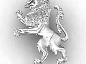 lion heraldic 3D Print Model