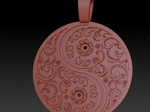 fashion pendant with gems 3D Baskı Modeli