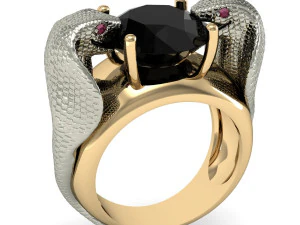 ring two snakes 3D Print Model