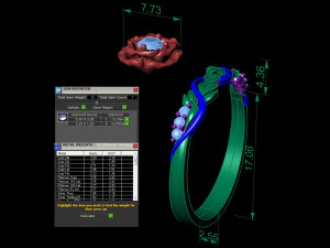 beautiful ring rose 3D Print Model
