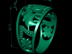 ring elephant owl horseshoe 3D Принт Модель