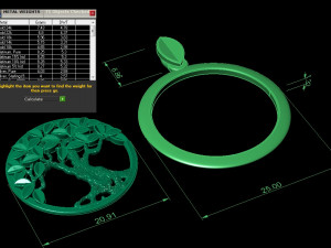 beautyful pendant tree of life Modelo de Impressão 3D