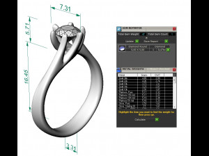 engagement ring 3D Print Model