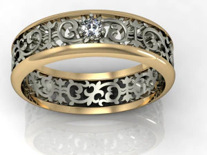 婚約指輪 3Dプリントモデル