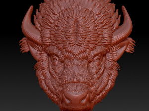 bison head 3D 打印模型