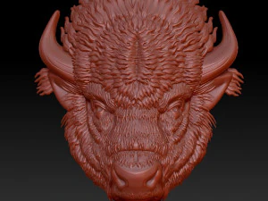 bison head 3D Print Model