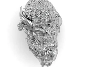 bison head 3D Print Model