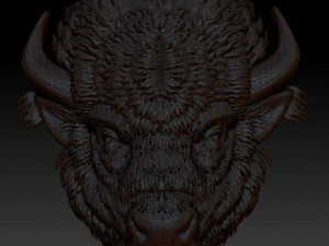 bison head 3D 打印模型