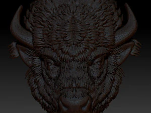 bison head 3D Print Model