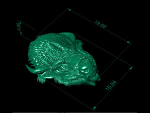 bison head 3D 打印模型