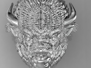 bison head 3D 打印模型