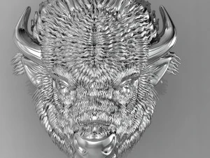 bison head 3D Print Model