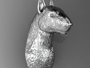 head bull terrier 3D Print Model