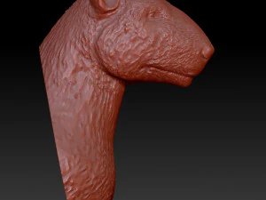 head bull terrier 3D Print Model