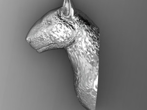 head bull terrier 3D 打印模型