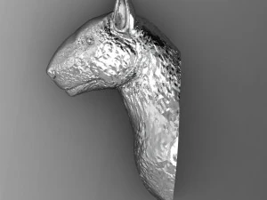 head bull terrier 3D Print Model