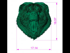 head bear 3Dプリントモデル