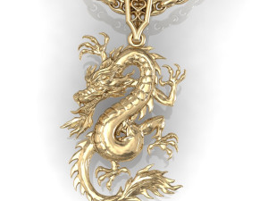 dragon pendant 3D प्रिंट मॉडल