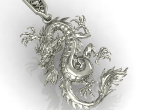 dragon pendant Modèles 3D en vedette