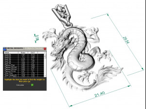dragon pendant Modèles 3D en vedette