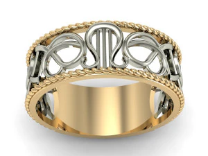 lindo anel lira Modelo de Impressão 3D