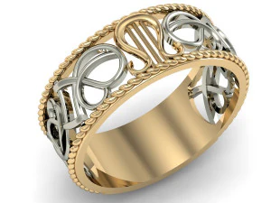 lindo anel lira Modelo de Impressão 3D