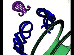 lindo anel lira Modelo de Impressão 3D