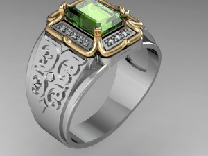 eastern male ring 3Dプリントモデル