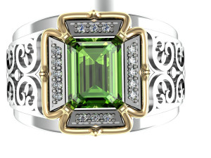 eastern male ring 3Dプリントモデル