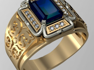 eastern male ring 3Dプリントモデル