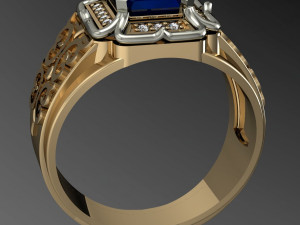 eastern male ring 3Dプリントモデル