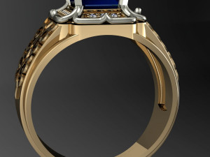 eastern male ring 3Dプリントモデル