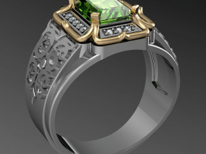 eastern male ring 3Dプリントモデル