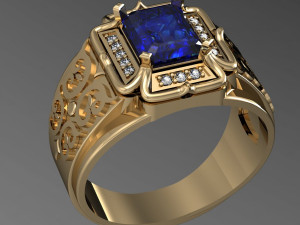 eastern male ring 3Dプリントモデル