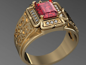 eastern male ring 3Dプリントモデル