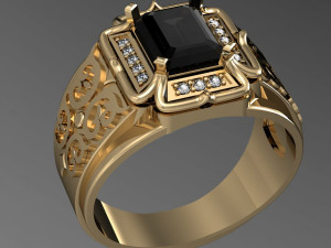 eastern male ring 3Dプリントモデル