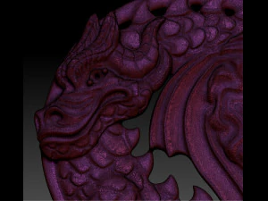 pendant lion and dragon 3D Print Model