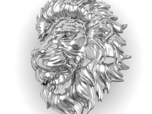 lion head pendant 3Dプリントモデル