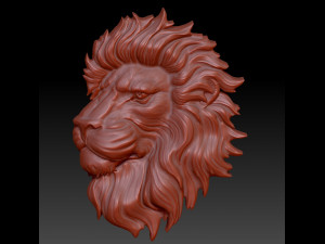 lion head pendant 3Dプリントモデル