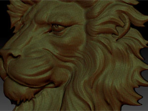 lion head pendant 3D Print Model