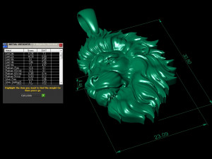 lion head pendant 3Dプリントモデル