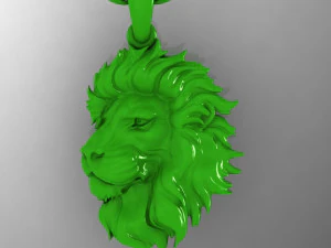 lion head pendant 3D Print Model