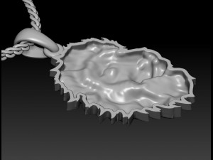 lion head pendant 3Dプリントモデル