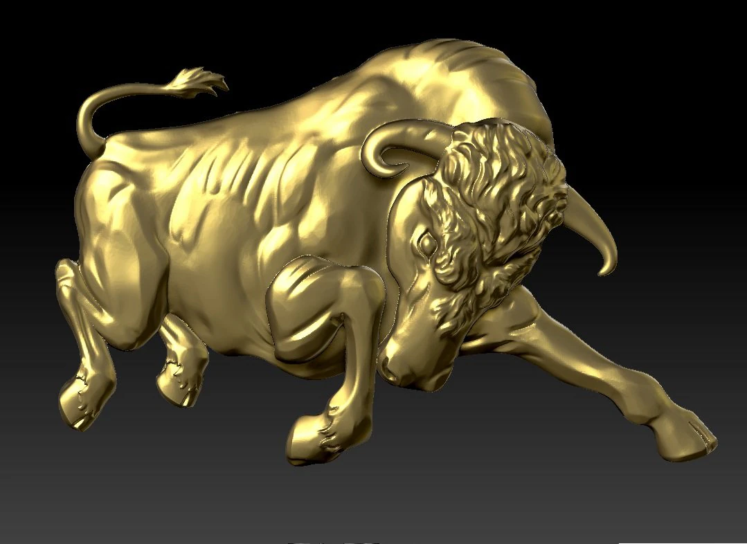 bull relief 3D Print Model .c4d .max .obj .3ds .fbx .stl .blend 