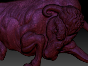 bull relief 3D Print Model