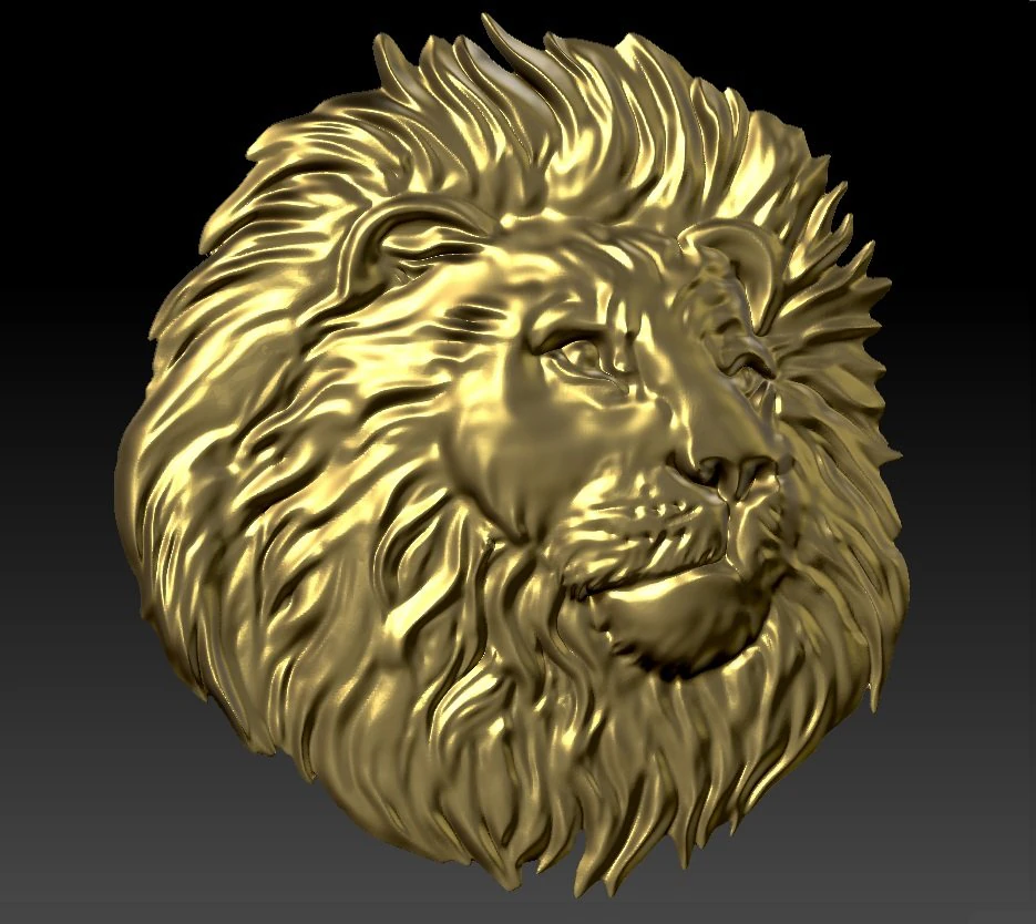 beautiful lion 3D Print Model .c4d .max .obj .3ds .fbx .stl .blend 