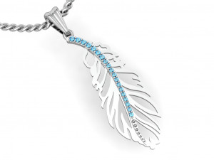 pendant bird feather 3D Print Model